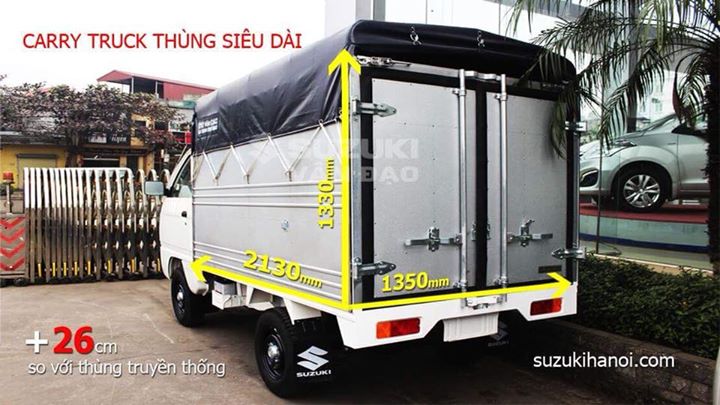 xe tải suzuki 5 tạ thùng dài